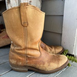 Vintage Leather Red Wing Pull On Boots
